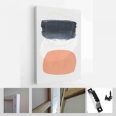 Onlinecanvas - Schilderij - Creatieve Minimalistische Handgeschilderde Illustraties Wanddecoratie. Briefkaart Brochure Cover Design Art Verticaal - Multicolor - 50 X 40 Cm