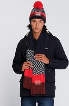 J&JOY - Muts Mannen Manitoba Red & Blue Jacquard
