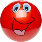 speelbal Smilingface 23 cm rood