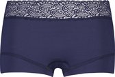 RJ Bodywear Pure Color Kant dames short - donkerblauw - Maat: L