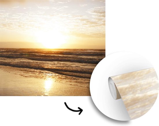 Papier peint - Papier peint photo Soleil - Mer - Plage - Largeur 260 cm x Hauteur 260 cm