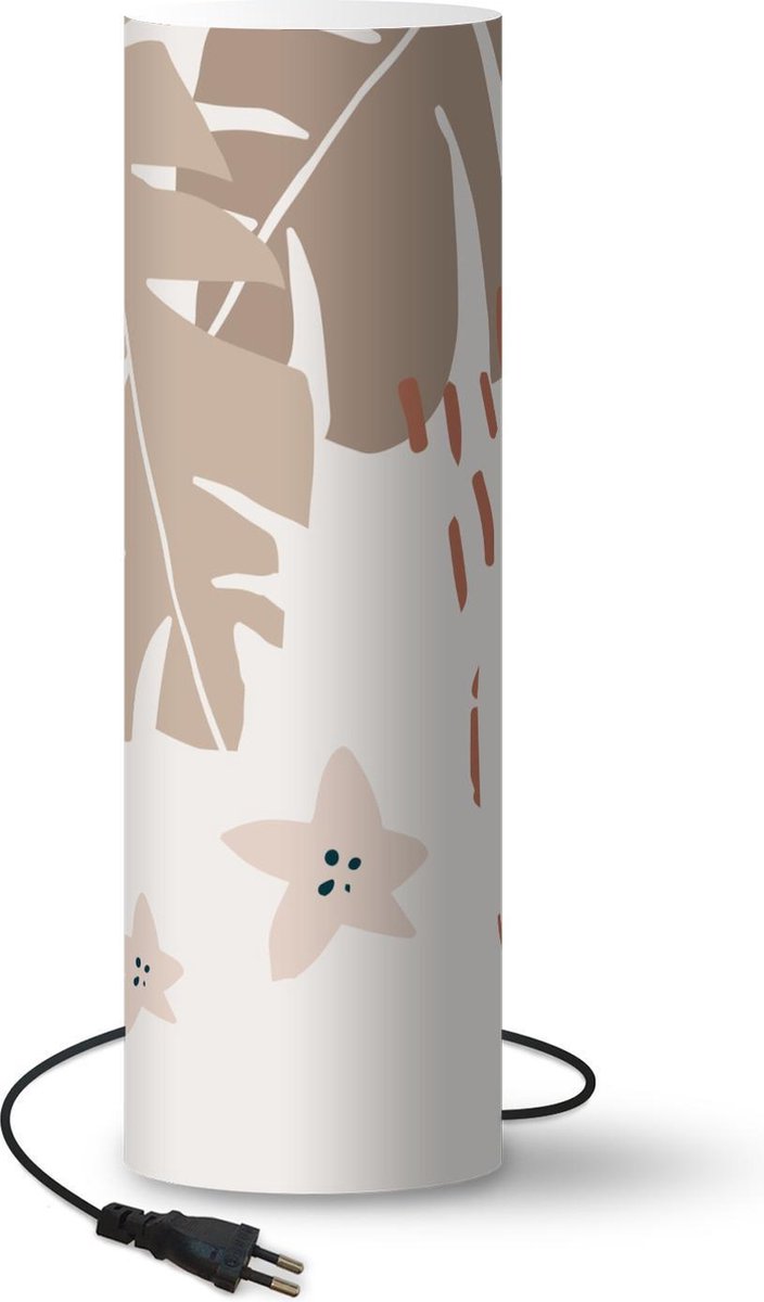 Lamp - Nachtlampje - Tafellamp slaapkamer - Zomer - Ster - Blad - 50 cm hoog - Ø15.9 cm - Inclusief LED lamp