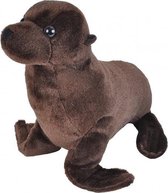 knuffel zeeleeuw junior 20 cm pluche bruin