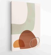 Canvas schilderij - Abstract art background vector. Modern Nature shape line art wallpaper 1 -    – 1934355029 - 115*75 Vertical