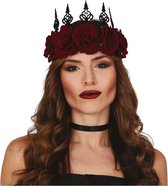 Kroon boze koningin voor volwassenen  - Halloween verkleed accessoires