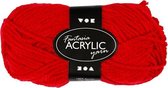 fantasia acryl garen rood 80 m 50 g