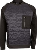 Ma.Strum Heren Polygon Crew Sweater Zwart maat M