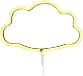 lamp neon Wolk junior 38,5 cm PVC geel