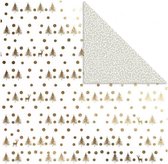dubbelzijdig designpapier bomen 30,5 cm 3 stuks