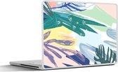 Laptop sticker - 14 inch - Zomer - Vlek - Kleur - 32x5x23x5cm - Laptopstickers - Laptop skin - Cover