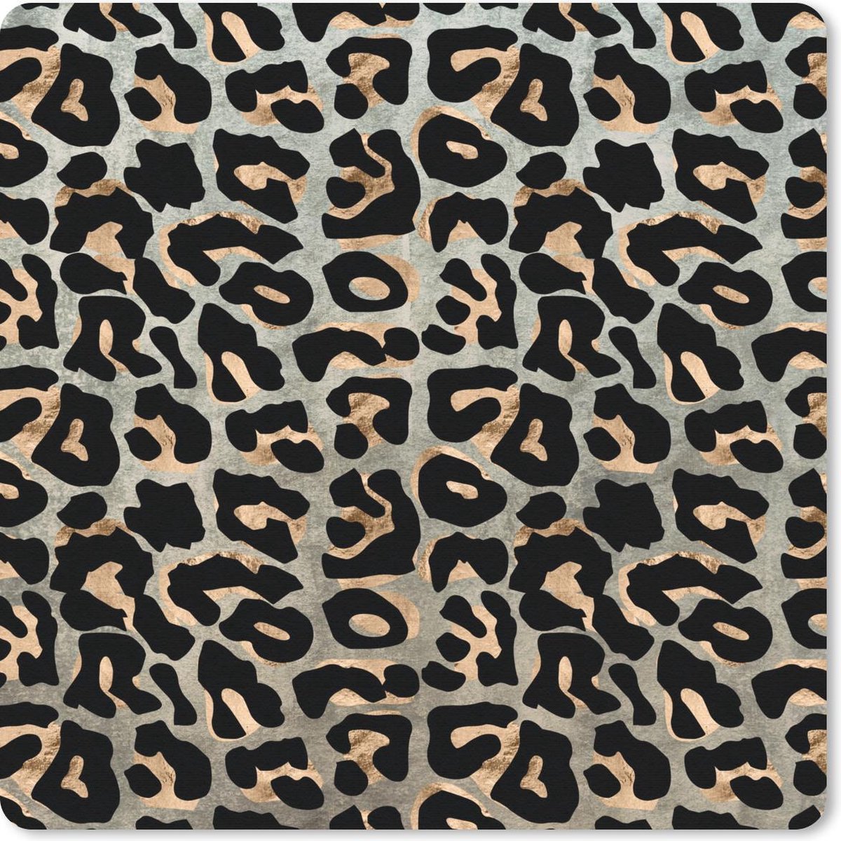 Muismat 30x30 cm - Mousepad Dierenprint - Panter - Luxe - Muismatten
