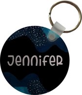 Sleutelhanger - Jennifer - Pastel - Meisje - Plastic - Rond - Uitdeelcadeautjes