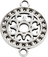 sieradenhangers 14 mm rond 5 stuks zilver