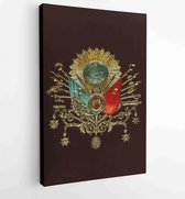 Canvas schilderij - Old Ottoman Empire Emblem ( Old Turkish Symbol ) -  Productnummer 405214204 - 40-30 Vertical