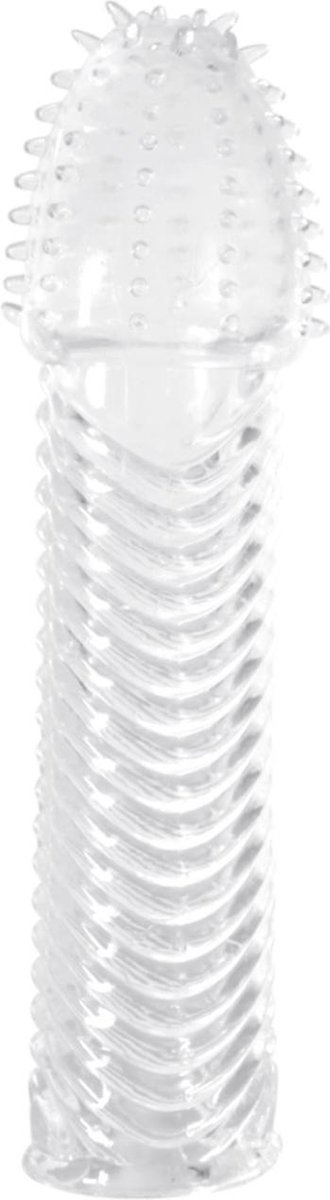 Goedkoopste Geribbelde Penis Sleeve met Genopte Eikel