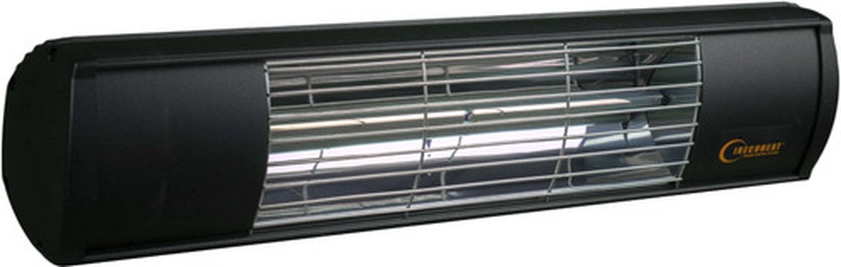 Goldsun - Aqua Low Glare 2000W Zwart - Terrasverwarmer elektrisch - Staal - Zwart