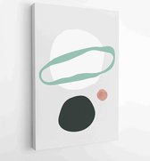 Canvas schilderij - Abstract organic shape Art design for poster, print, cover, wallpaper, Minimal and natural wall art. Vector illustration. 3 -    – 1833235753 - 115*75 Vertical