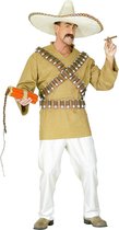 Widmann - Boef Kostuum - Pistolero Mexicaan Kostuum Man - bruin - Small - Carnavalskleding - Verkleedkleding