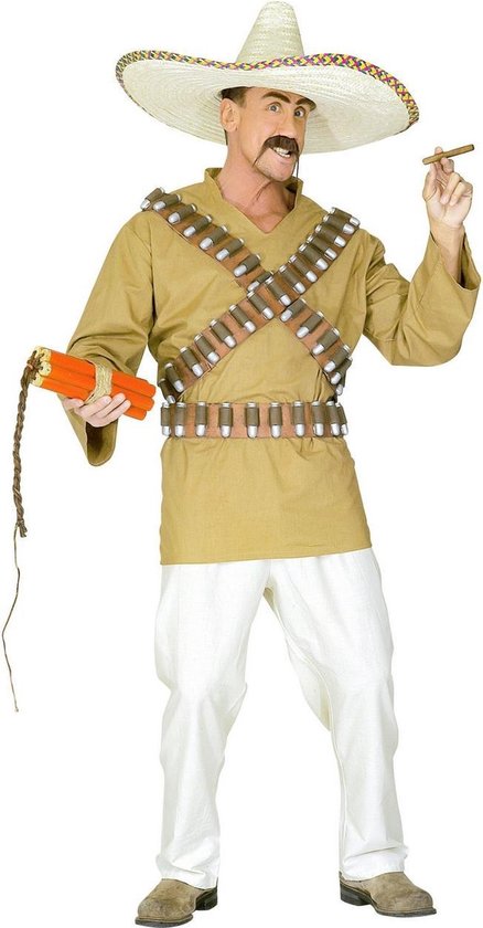 Boef Kostuum | Pistolero Mexicaan Kostuum Man | Small | Carnaval kostuum |  Verkleedkleding | bol.com