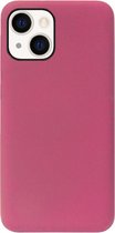 ADEL Premium Siliconen Back Cover Softcase Hoesje voor iPhone 13 - Bordeaux Rood