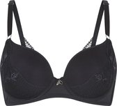 Lingadore – Black Flower – BH Voorgevormd – 6614-1 – Black - A70/85