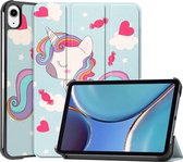 Apple iPad Mini 6 8.3 (2021) Hoes - Mobigear - Tri-Fold Serie - Kunstlederen Bookcase - Unicorn - Hoes Geschikt Voor Apple iPad Mini 6 8.3 (2021)