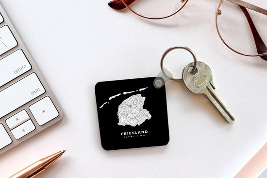 Porte-clés - Pays- Nederland - Frise - Carte routière - Plastique