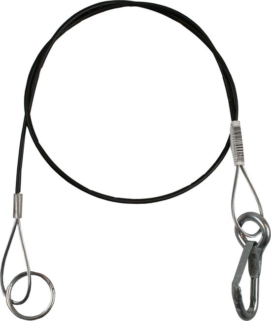 aanhangwagen- breekkabel- remkabel- safetykabel- 100cm- zwart- aanhanger van ProPlus — afbeelding 5