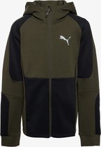 Puma Evostripe kinder sweatvest - Groen - Maat 176