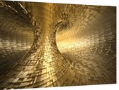 Gouden Donut Inside - Foto op Dibond - 60 x 40 cm