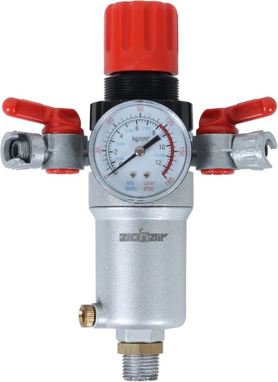 Mecafer 152172 Détendeur Filtre 2 sorties rapides à orifice 3/8 M