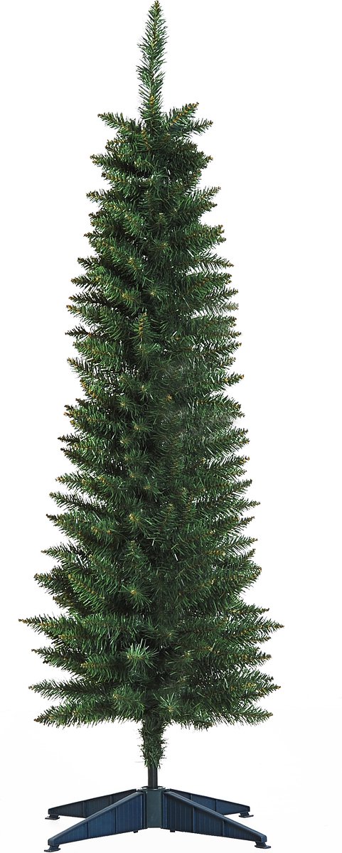 HOMCOM kerstboom 1.5 m dennenboom kunstden 294 takken demontabel PVC groen ∅46 x 150 cm
