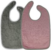 HOMELEVEL 2 Pack Terry Baby en Peuter Baby Slabbetje Slabbetje Extra Lang Absorberend Kwijl Slabbetje Kwijl Slabbetje Baby Slabbetje Roze 2 Stuk