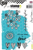 Carabelle Studio Cling stamp - A6 all you need is love