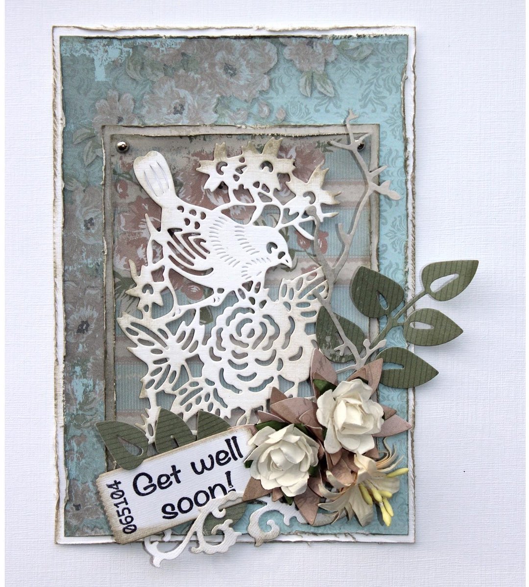 Joy!Crafts Snijstencil - Vogel met roos