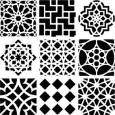 Hobbysjabloon - Template 12x12" 30x30cm Moroccan tiles