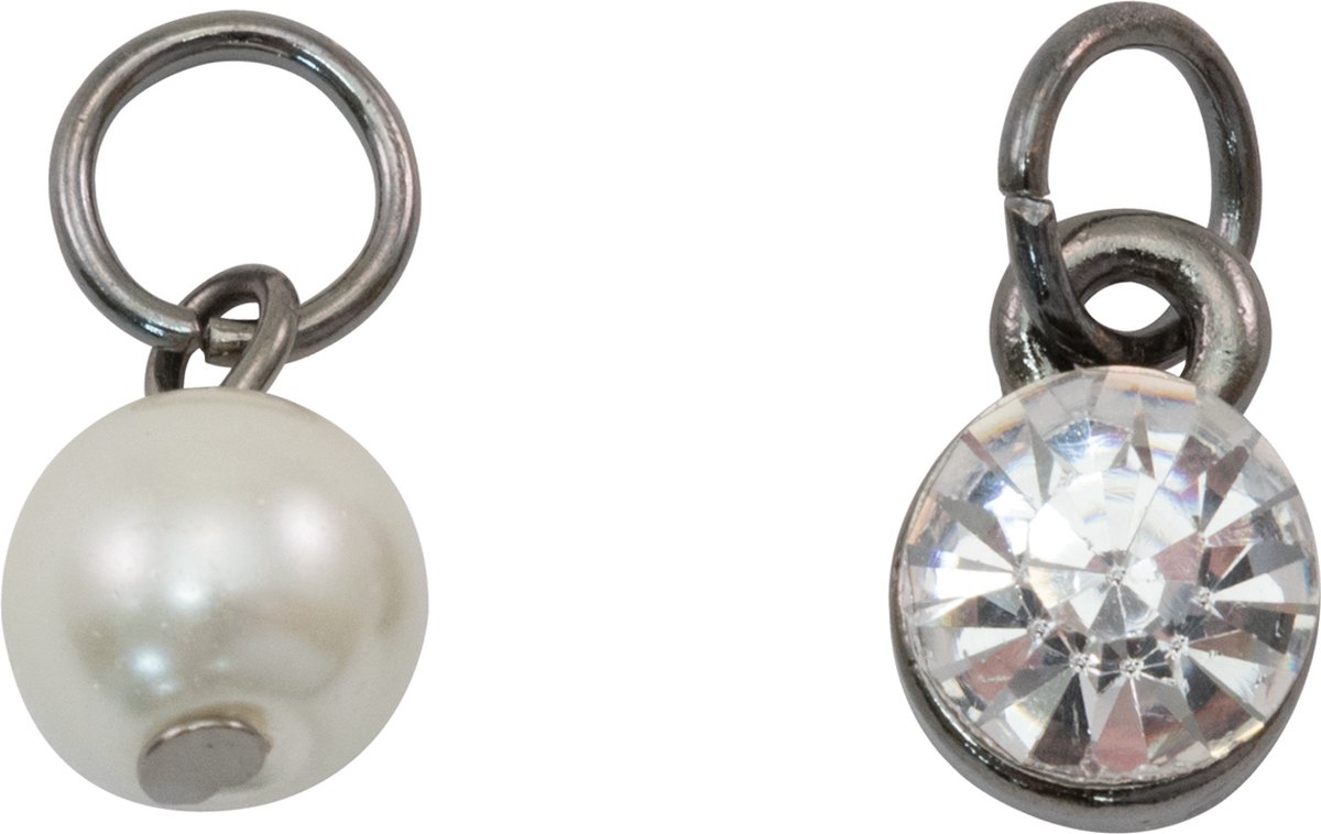 Ranger - Assemblage charms - 12 stuks - diamonds pearls