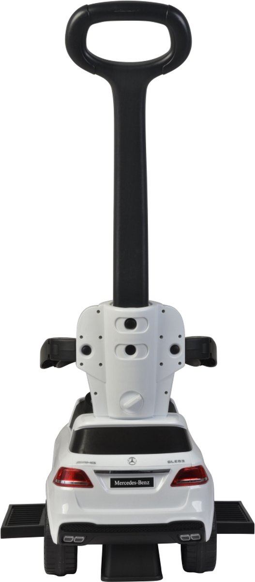 Eco Toys Mercedes 3 in 1 Loopauto Wit met duwstang