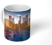 Mok - Een zonsopgang met gebouwen in het Canadese Toronto - 350 ML - Beker
