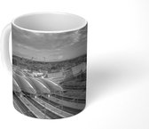 Mok - België treinstation - zwart wit - 350 ML - Beker