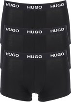 HUGO trunk (3-pack) - heren boxers kort - zwart -  Maat: XL