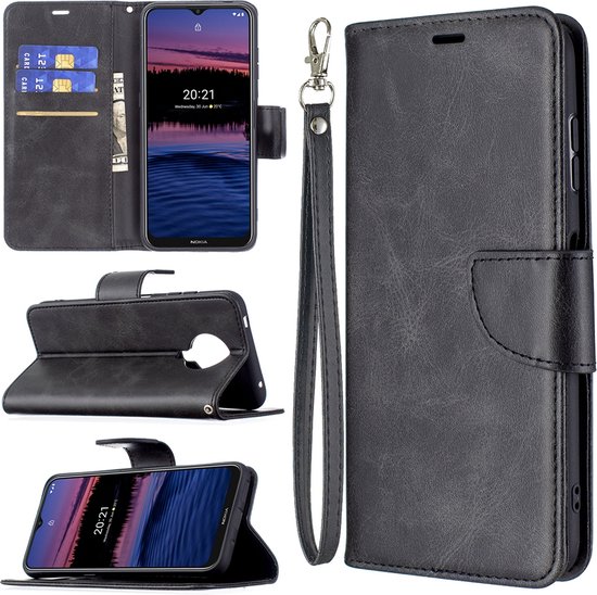 Custodia Portafoglio In Pelle PU Per Nokia G10/G20 - Neinei Cover Con Slot Carte, Supporto E Chiusura Magnetica, Colore Rosso