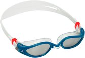 Aquasphere Kaiman EXO - Zwembril - Volwassenen - Silver Titanium Mirrored Lens - Petrol/Transparant