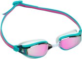 Aquasphere Fastlane - Zwembril - Volwassenen - Pink Titanium Mirrored Lens - Roze/Turquoise