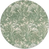 Walljar - William Morris - Tulip - Muurdecoratie - Dibond wandcirkel