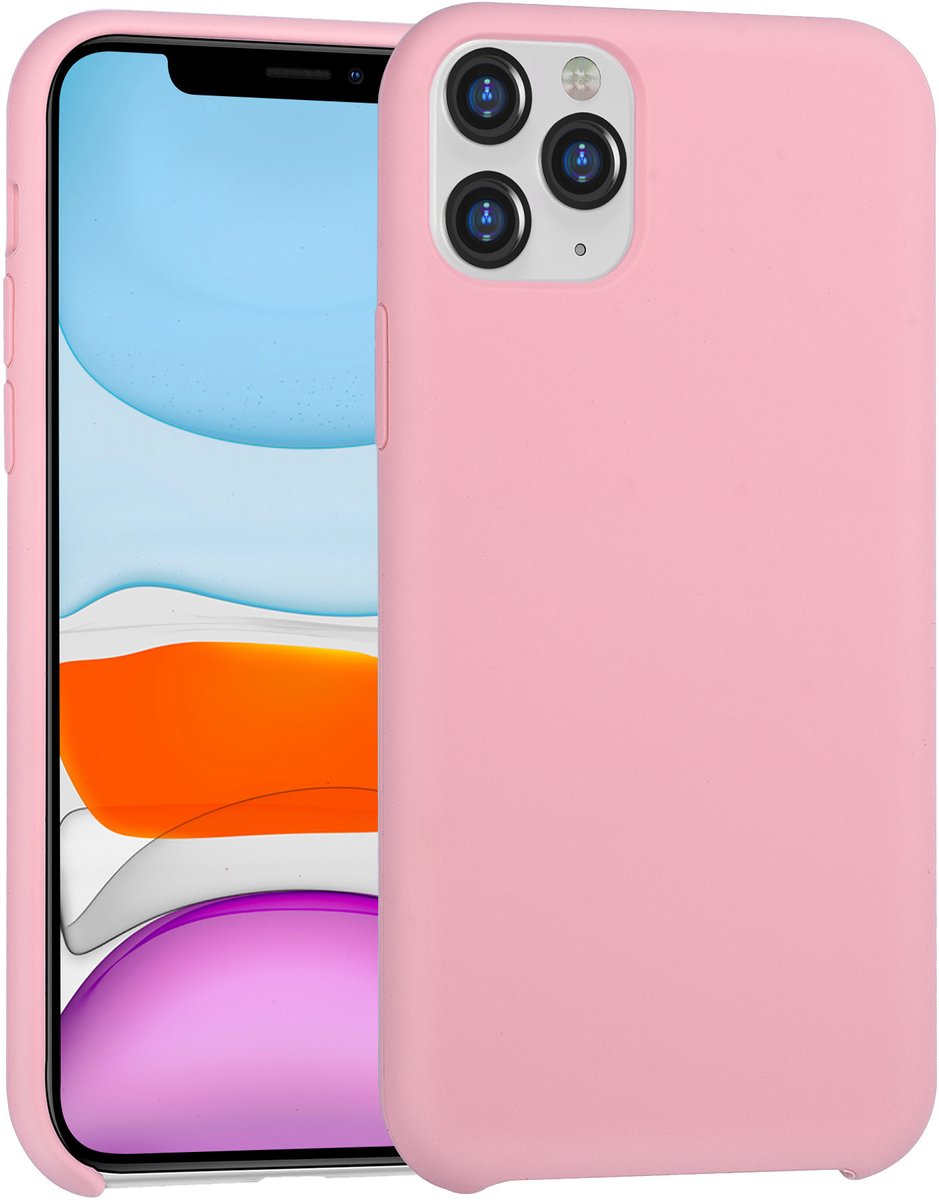 Apple iPhone 11 Pro Max Roze Backcover hoesje Soft Touch- 8719273299609