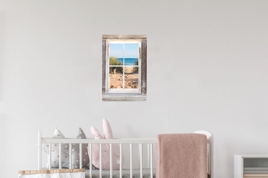 Stickers Stickers muraux - Transparent - Plage - Mer - 20x30 cm - Film adhésif