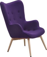 Liv's Arvidabo Fauteuil - Modern - Paars - Metaal - 80 cm x 99 cm x 92 cm
