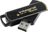 Integral 128GB Secure 360 Encrypted USB 3.0 USB flash drive USB Type-A 3.2 Gen 1 (3.1 Gen 1) Zwart, Goud