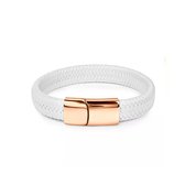 Soraro Lederen Armband | Gevlochten 18.5 Cm | RVS Magnetische Sluiting | Mannen | Armband Mannen | Armband Heren | Mannen Cadeau voor Man Cadeautjes | Pasen | koningsdag